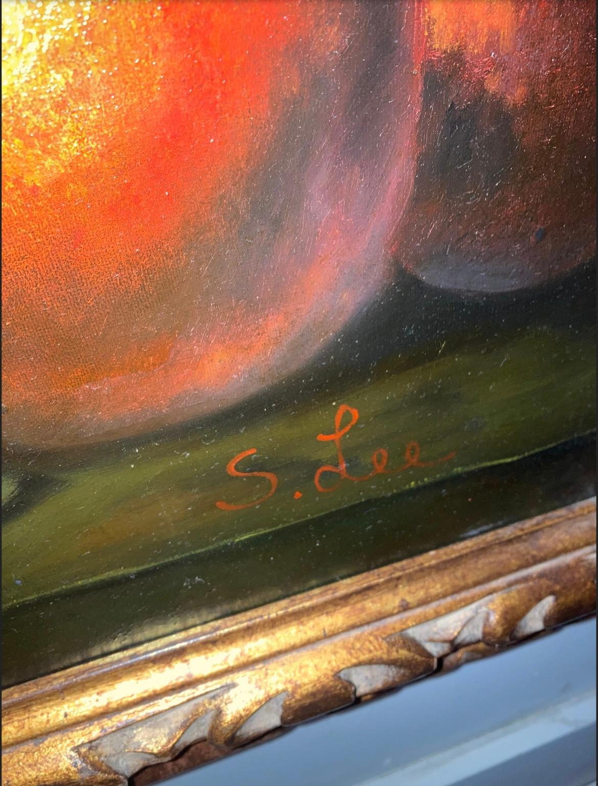 Si tratta di un H. H. Lee (cinese 1944) olio floreale su tela grande 65x45. In ottime condizioni. Dettaglio non disponibile. L'acquirente deve coprire tutte le spese di spedizione 