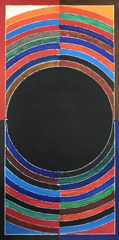 Bindu, Litografía sobre papel, Rojo, Azul, Verde de S.H. Raza "En stock
