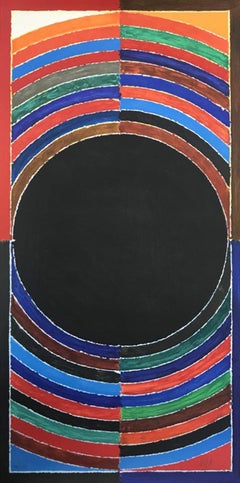 Bindu, Lithographie auf Papier, Rot, Blau, Grün von S.H. Raza Auf Lager