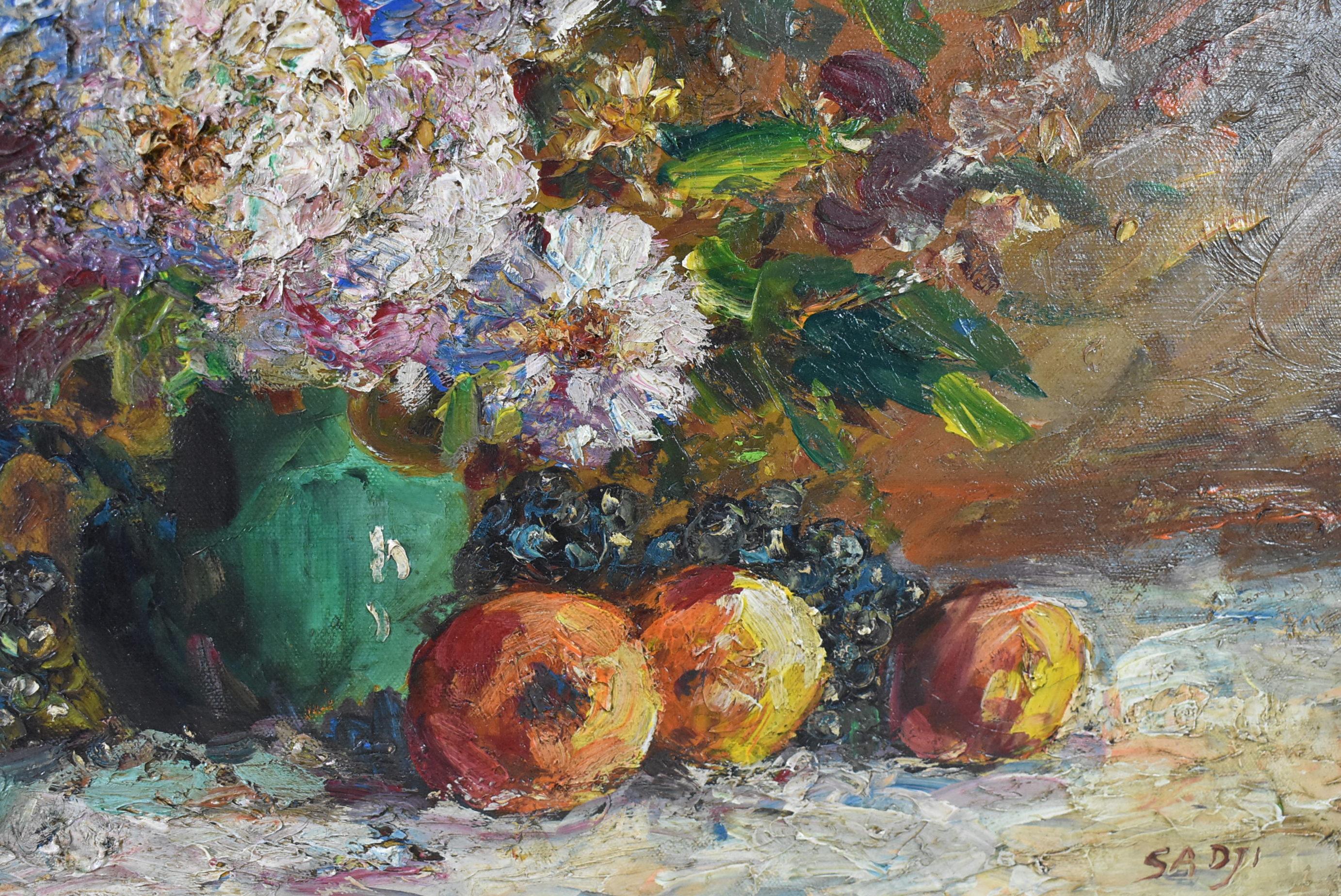 Tela Sha Qi Sadji Pittura ad olio floreale su tela in vendita