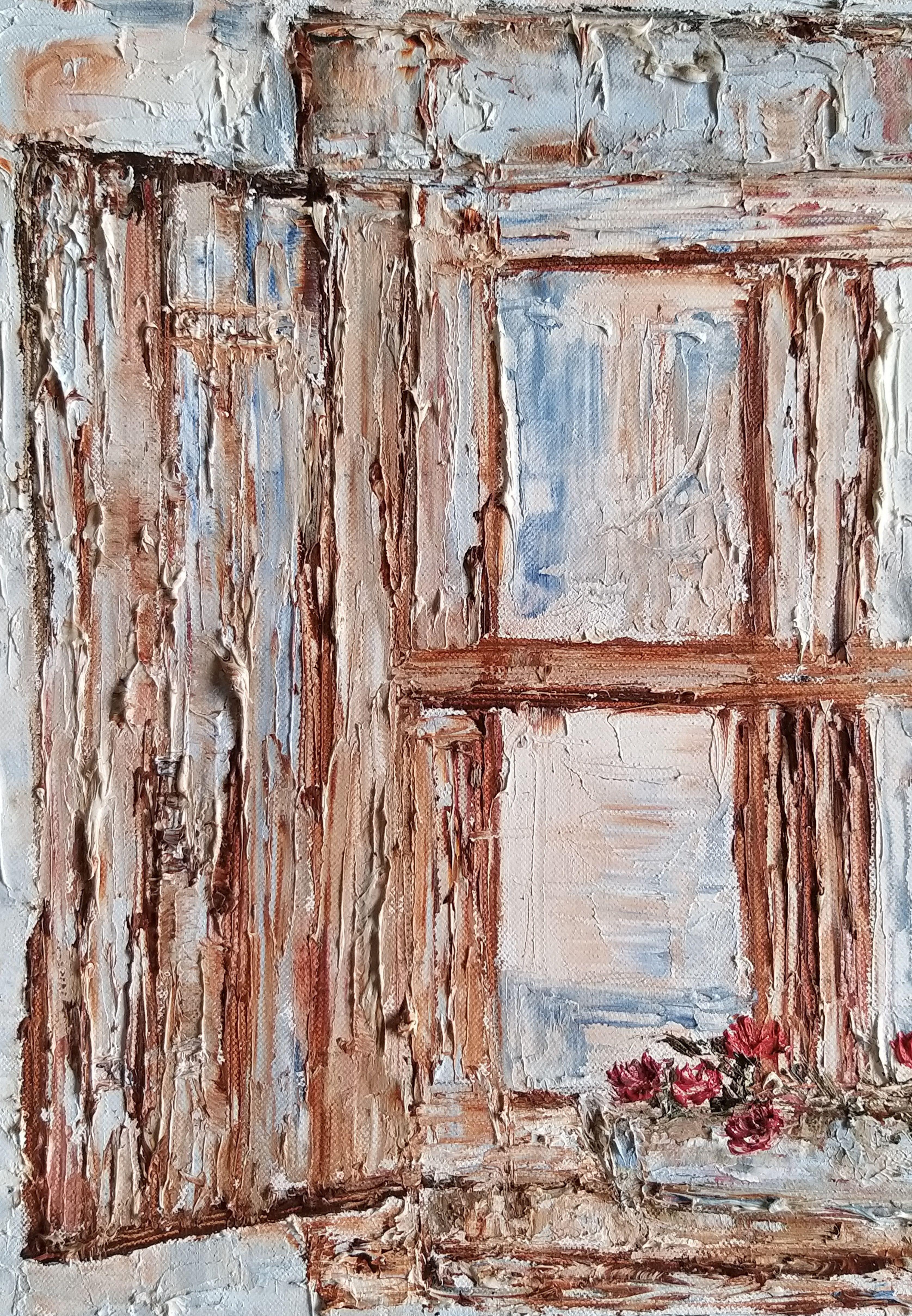 The Window, Painting, Oil on Canvas For Sale 3