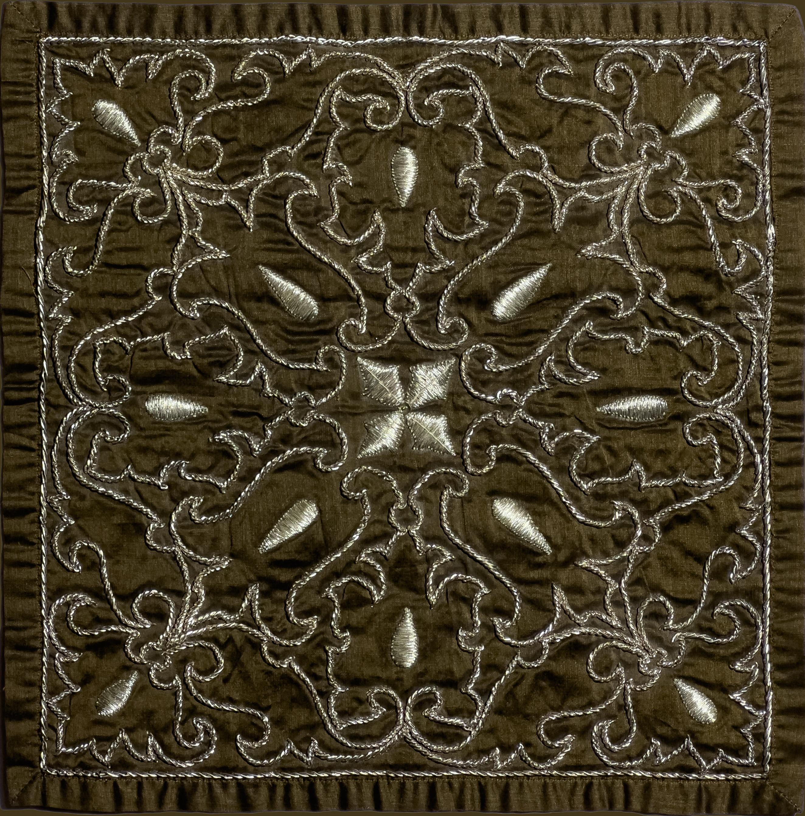 Vintage - Cuscino di cioccolato - Arazzo ricamato da appendere al muro