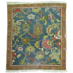 Shabby Antique Persian Ziegler Sultanabad Sampler Rug