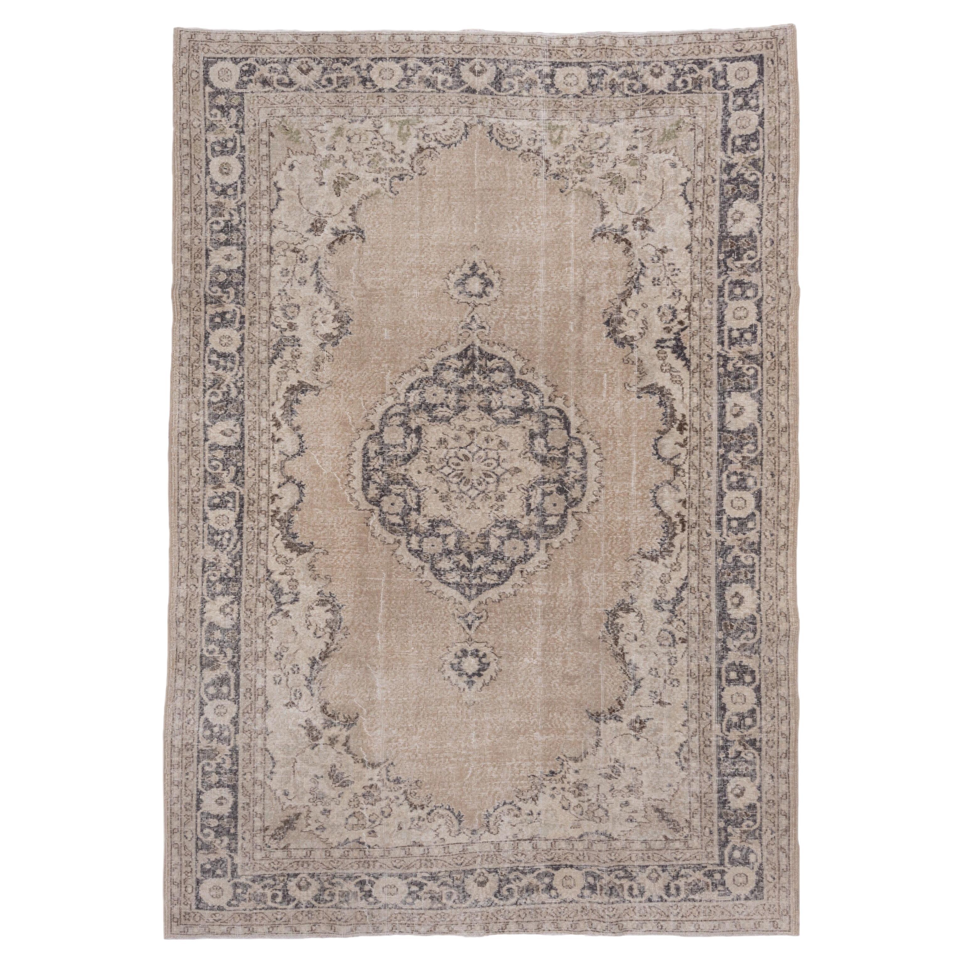 Tapis turc Shabby Chic des années 1960