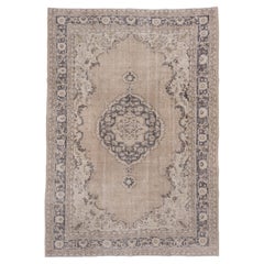 Retro Shabby Chic 1960s Turkish Rug