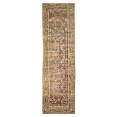 Shabby Chic Antique Persian Malayer Runner C 1920's Overall Mahi Pattern