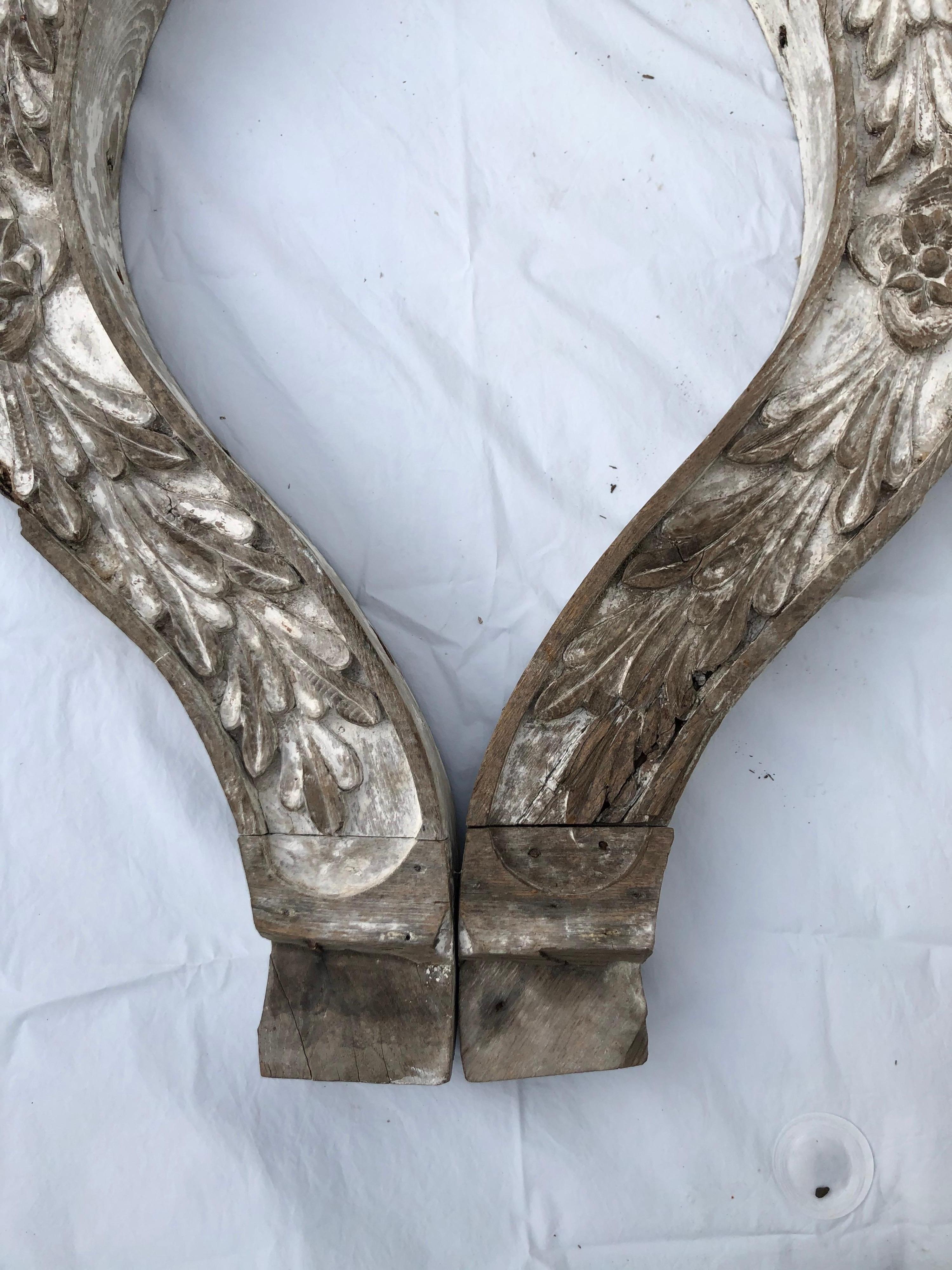 Pair of Large Shabby Chic FarmHouse Corbels or Wall Sconces For Sale