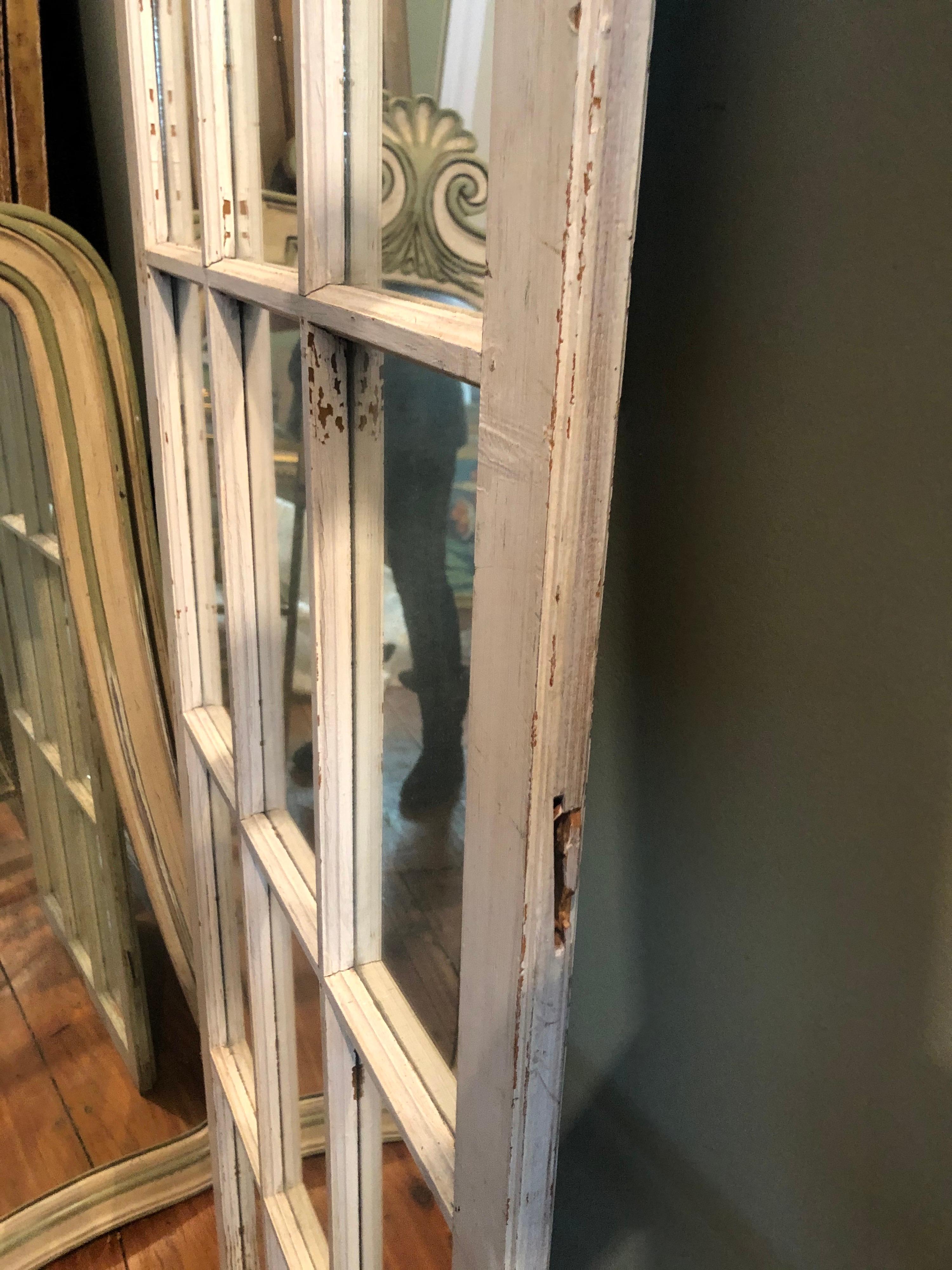 Large Shabby Chic Farmhouse Palladian Mirror 6