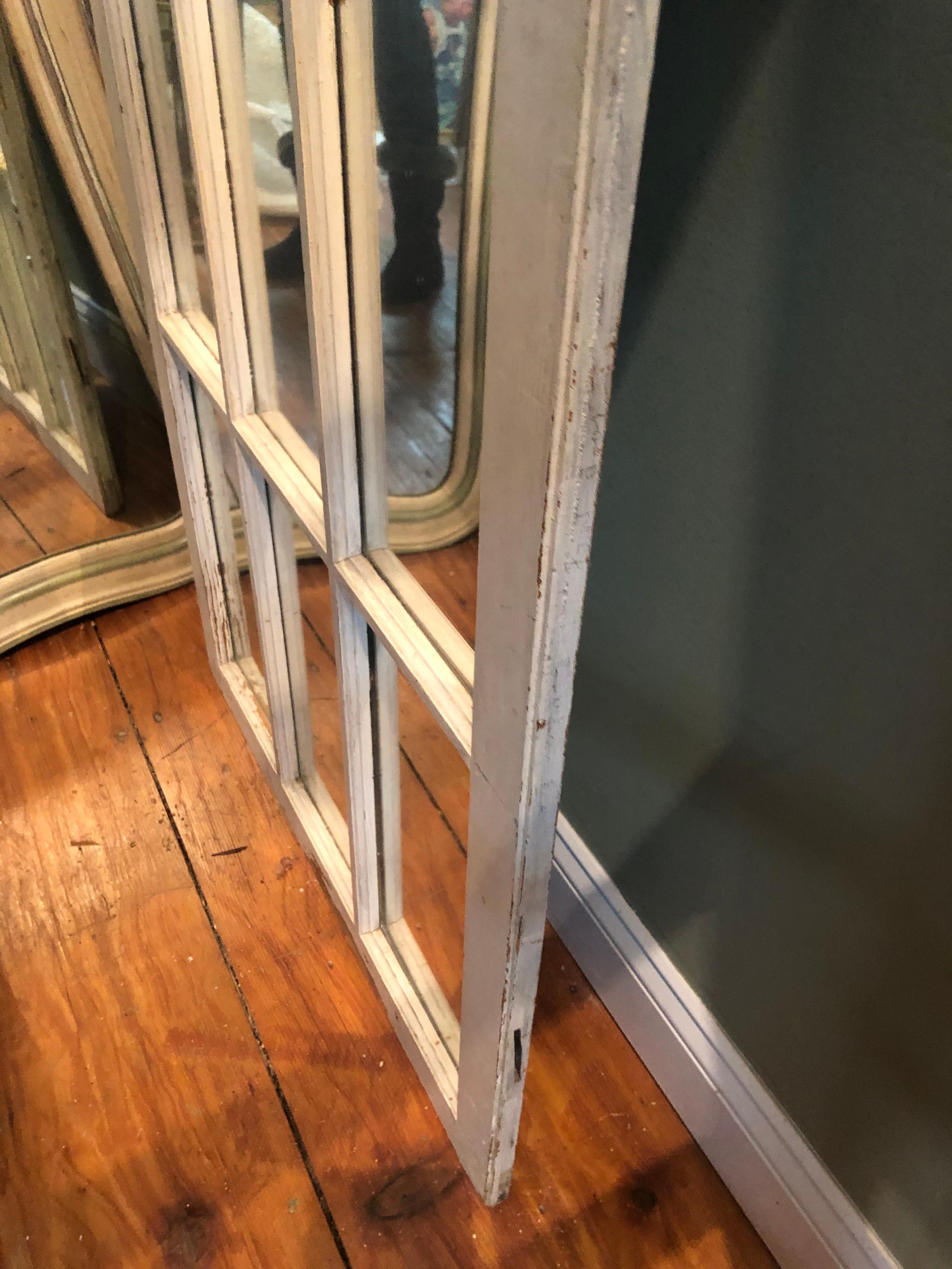 Large Shabby Chic Farmhouse Palladian Mirror 7
