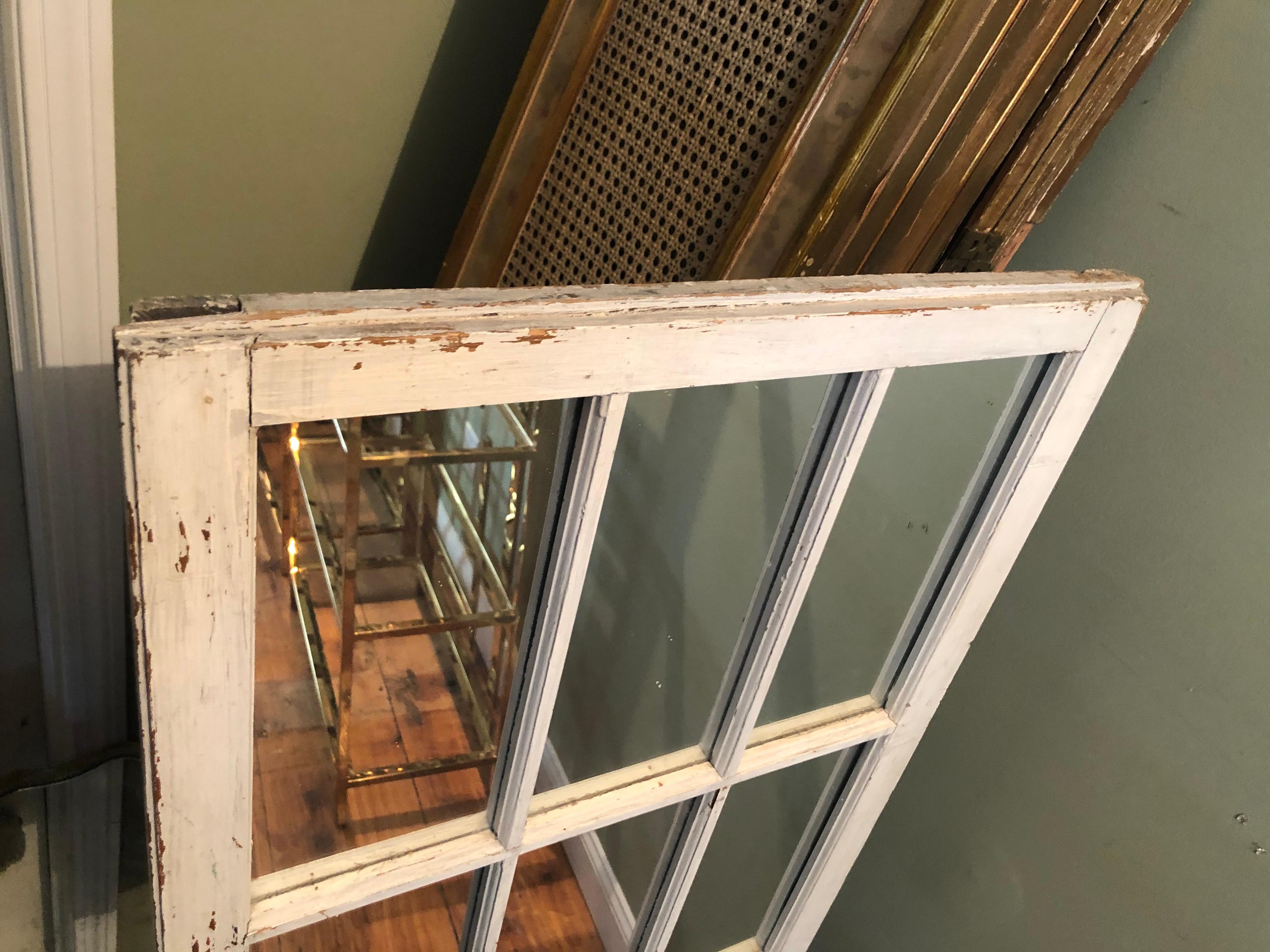Large Shabby Chic Farmhouse Palladian Mirror 8