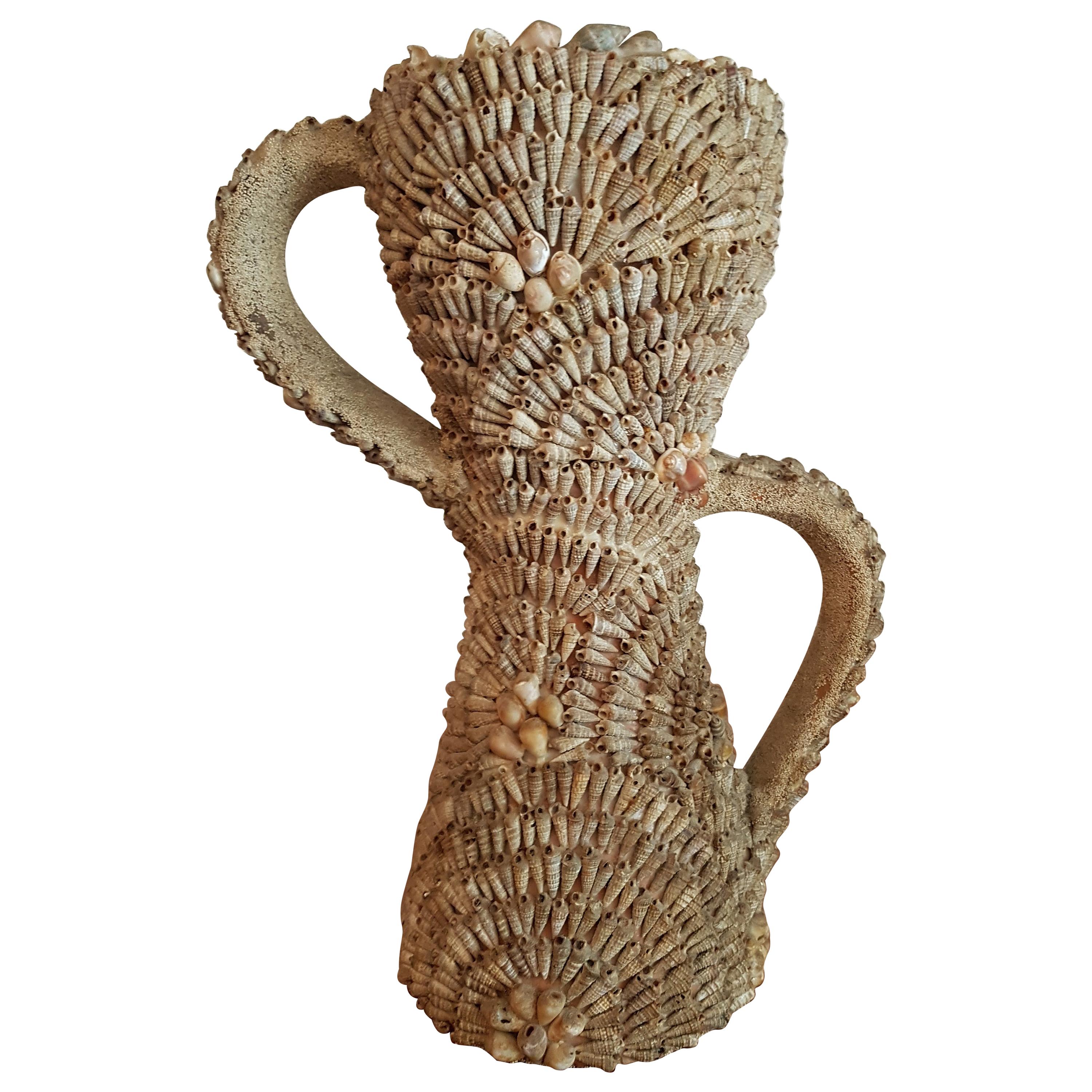 Shabby Chic French Vintage Shell Vase