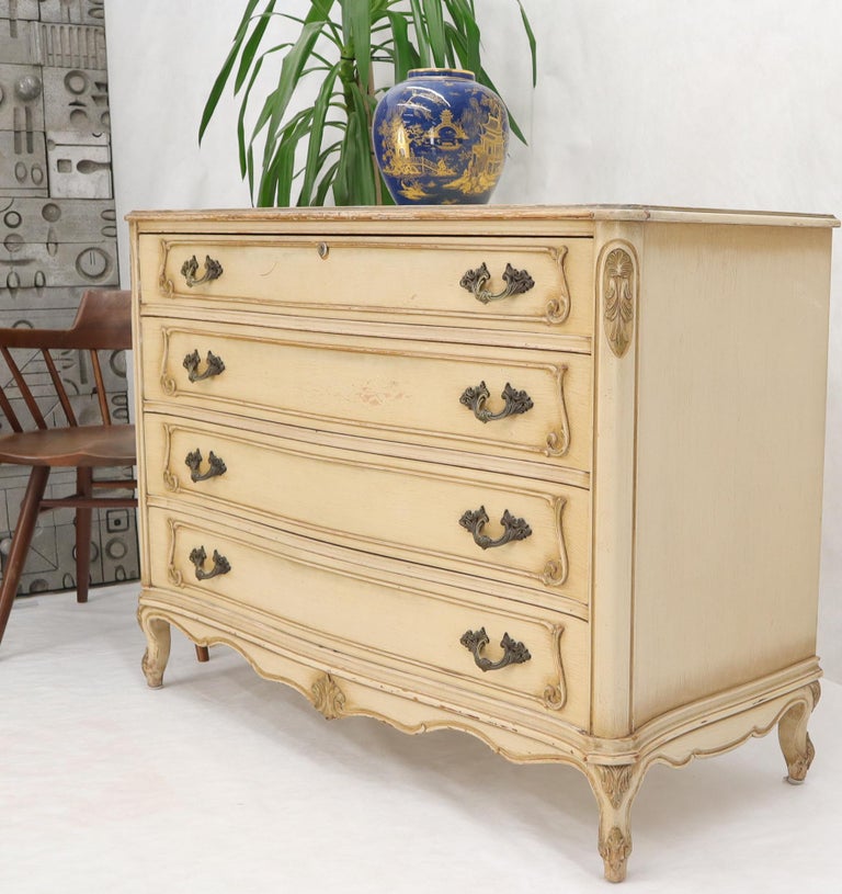 Shabby Chic Gold Decorated Off White Painted French Provincial Dresser For  Sale at 1stDibs | gold painted dresser, white and gold french provincial  dresser, white gold dresser