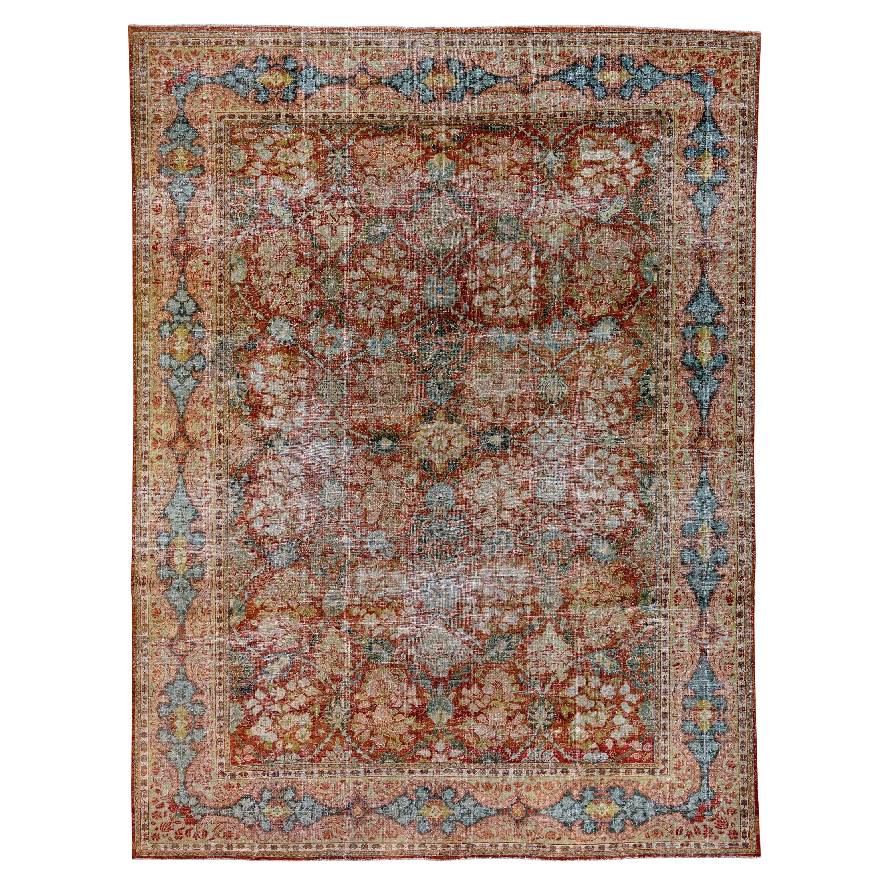 Persian Shabby Chic Rug Pillow For Sale at 1stDibs shabby chic rugs