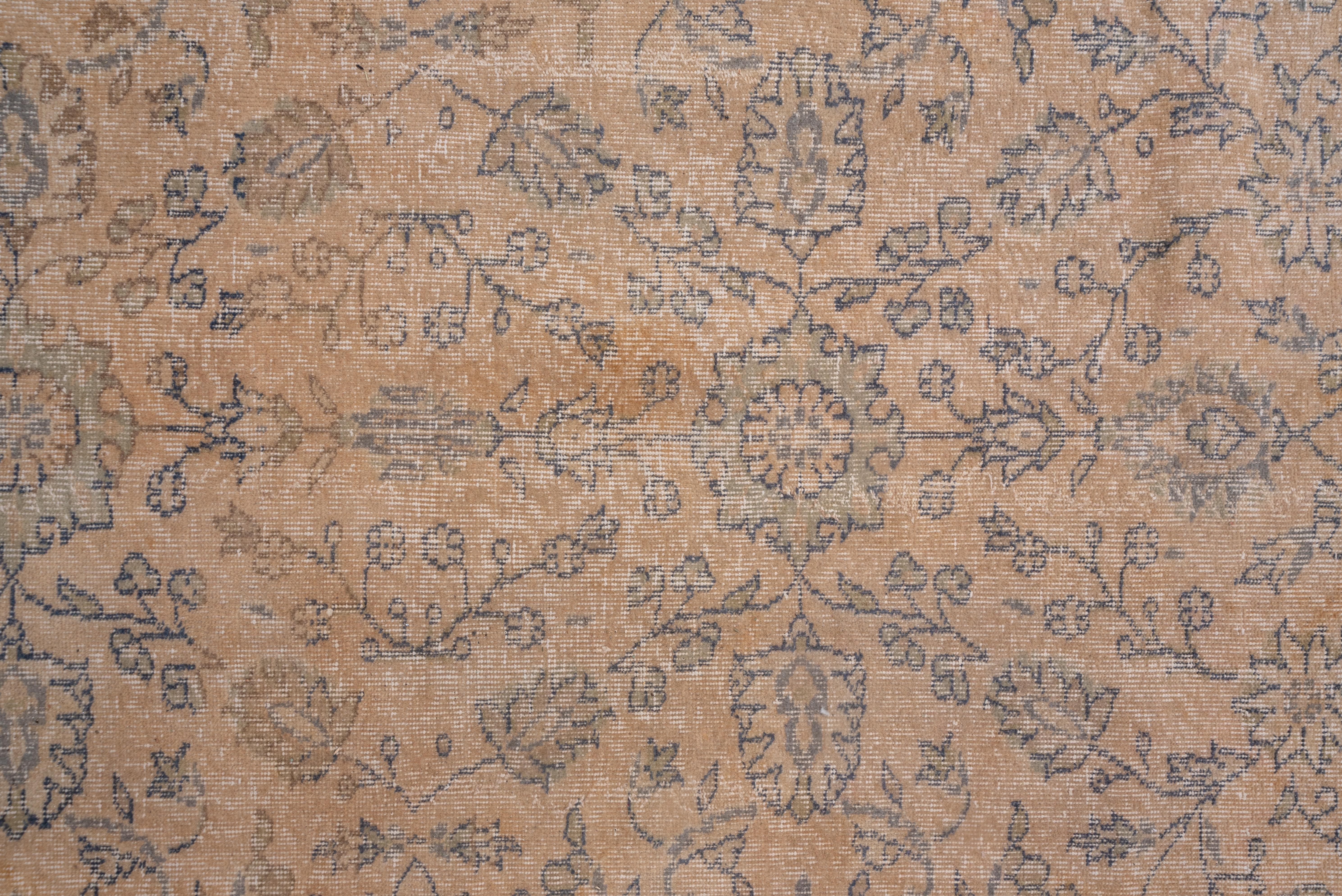 Turkish Shabby Chic Oushak Carpet, circa 1940s For Sale
