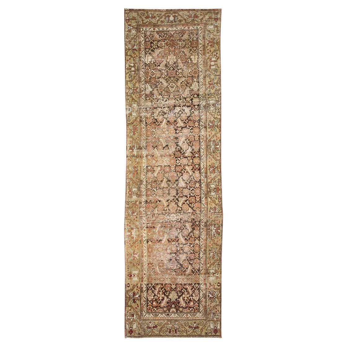 Tappeto Runner Shabby Chic Persiano Antico Malayer