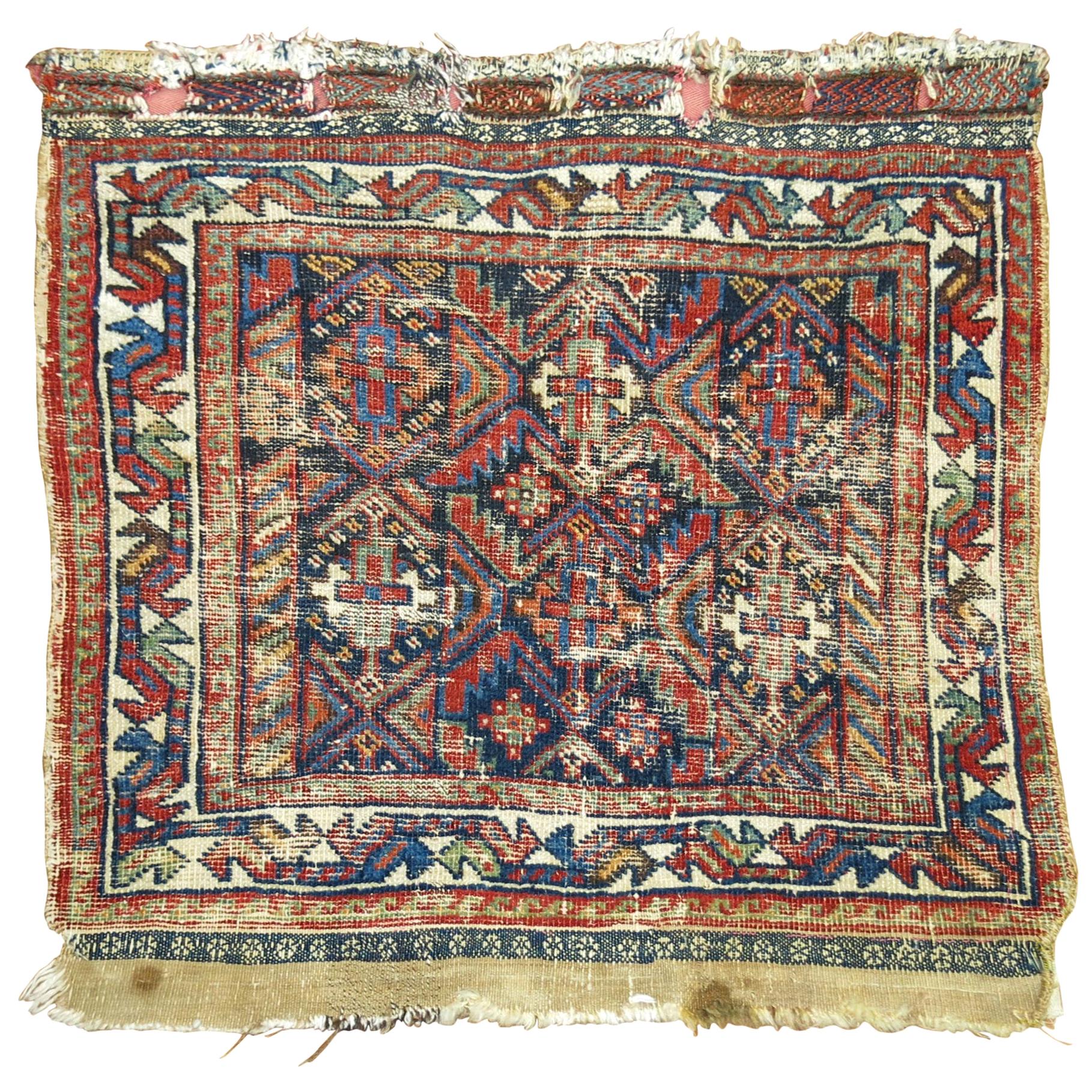 Shabby Chic Persischer Stammeskunst-Teppich in Quadratischer Größe