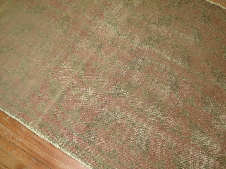 Shabby Chic Turkish Blush Color Rug For Sale at 1stDibs