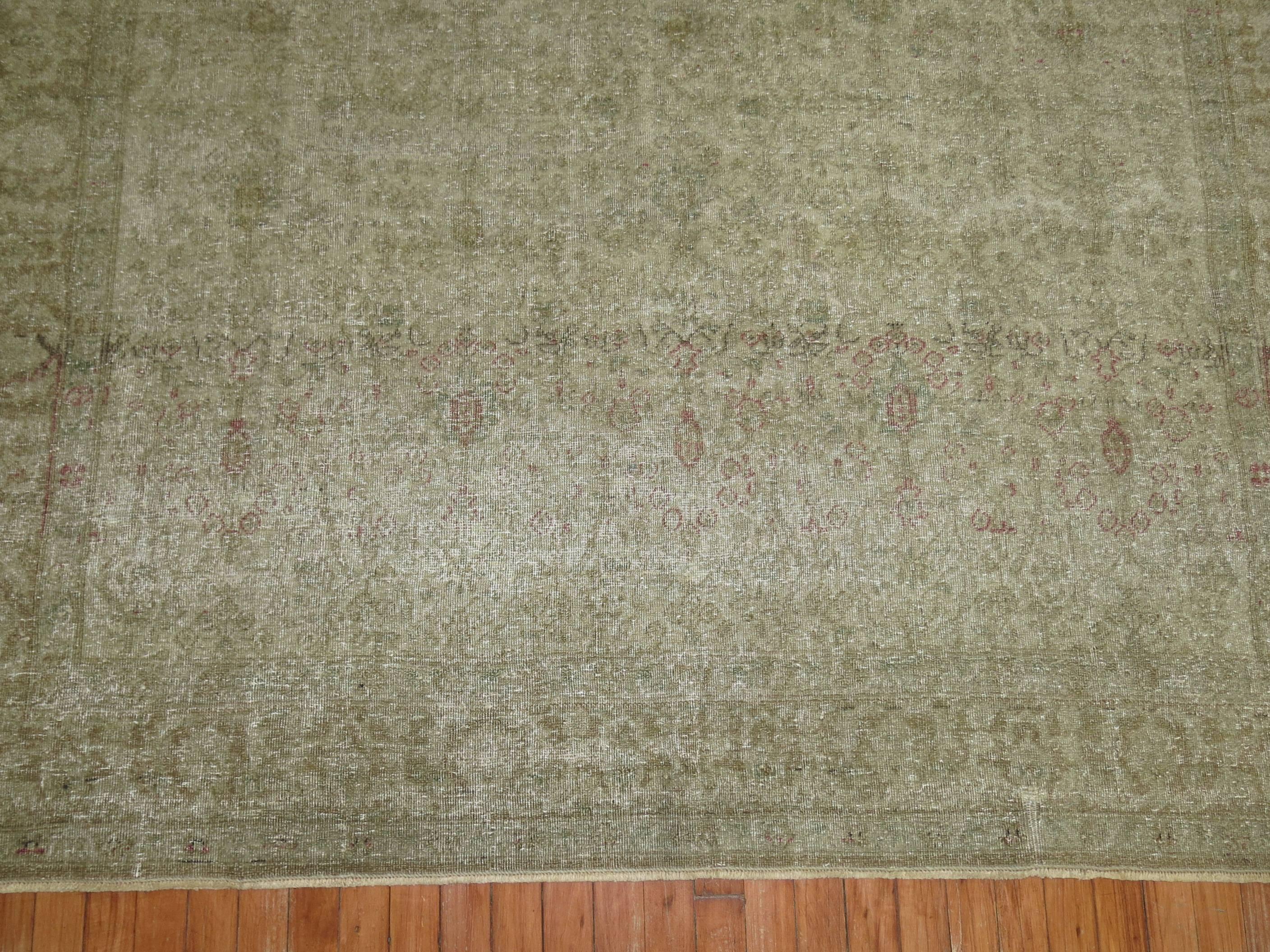 One-of-a-kind worn early 20th-century Turkish rug.

6'7'' x 9'8''