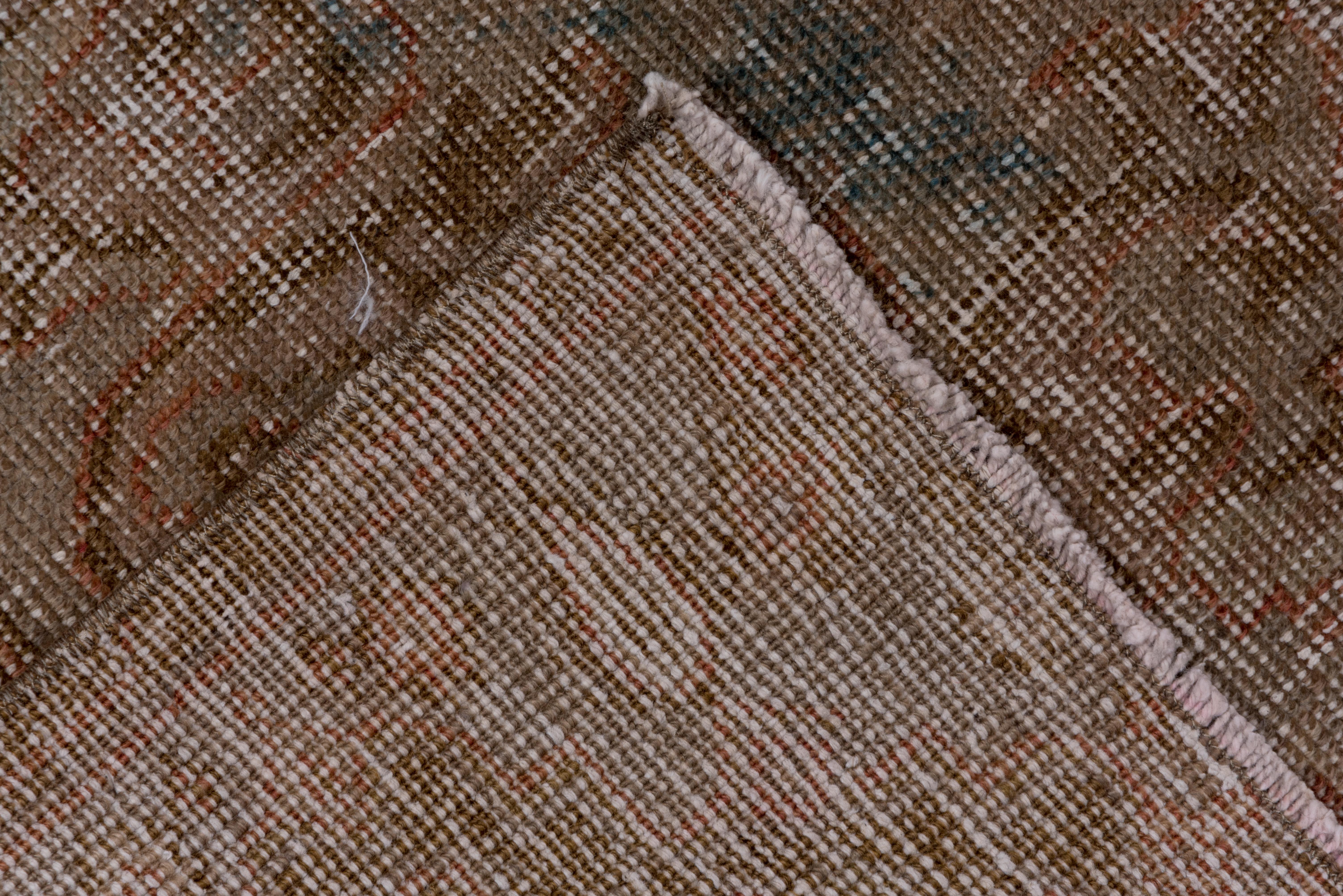 Shabby Chic Türkischer Oushak-Teppich:: Orange Field im Angebot 1