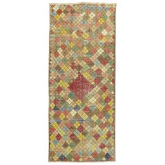 Shabby Turkish Deco Gallery Diamond Runner