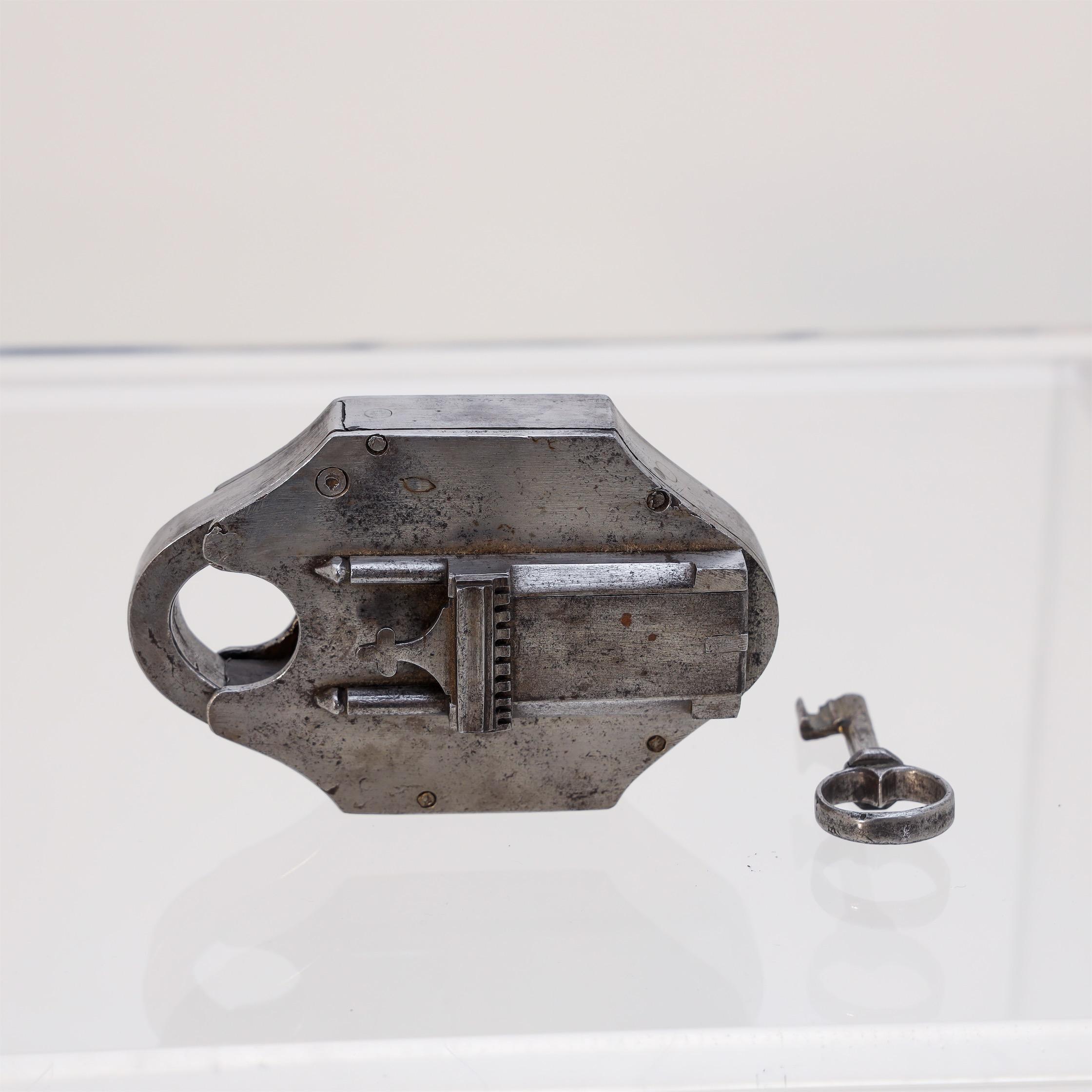 Shackle Lock in Neo-Gothic Style, Mid-19th Century 5