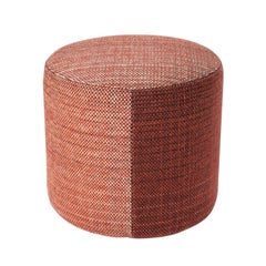 'Shade 1A' Small Wool Pouf in Reds by Begüm Cana Özgür for Nanimarquina
