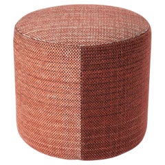 'Shade 1A' Small Wool Pouf in Reds by Begüm Cana Özgür for Nanimarquina