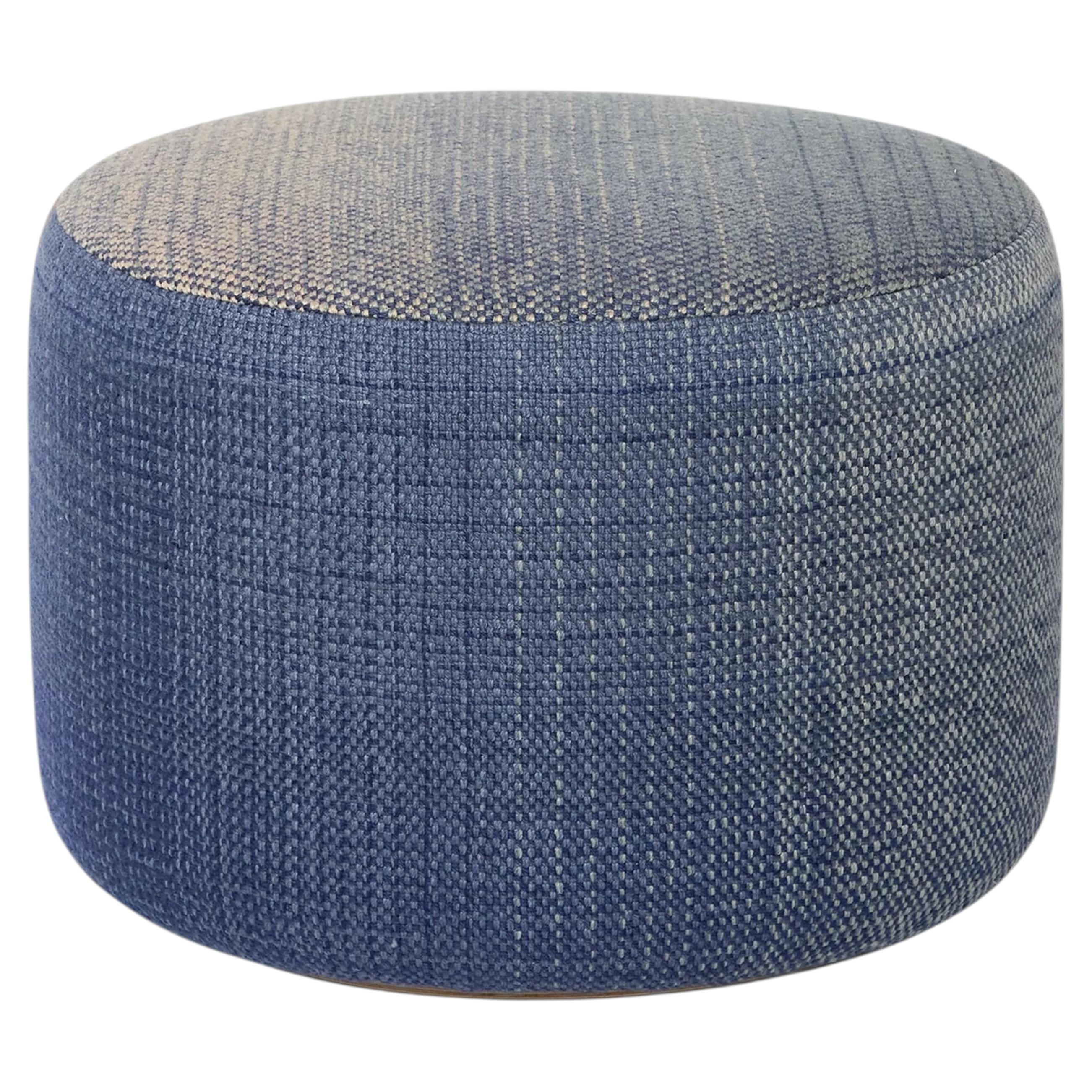 'Shade 2B' Wool Pouf in Blues by Begüm Cana Özgür for Nanimarquina
