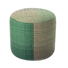 'Shade 3B' Wool Pouf in Greens by Begüm Cana Özgür for Nanimarquina