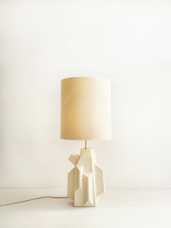 Pantalla Dos de Kalou Dubus, Lámpara de pie y sobremesa de gres chamota lijado