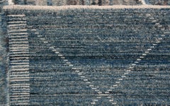 Abat-jour de tapis bleu d'inspiration marocaine