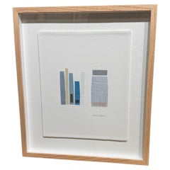 Shades Of Blue, Tan Turquoise Embossing von Perrine Blaise, Frankreich, Contemporary