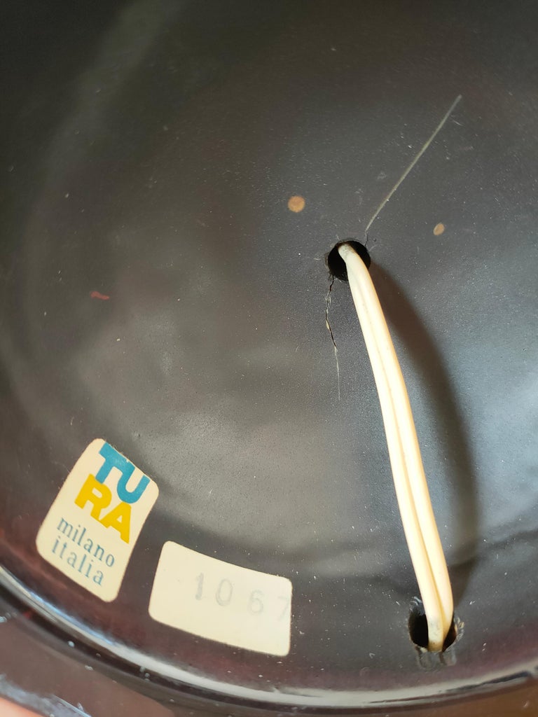 Shades of Red Table Lantern by Aldo Tura, Italy, 1960's For Sale at 1stDibs