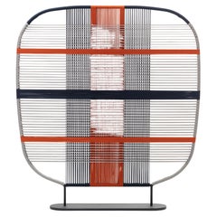 Shades of Venice Low Divider in Burano Cords & Black Steel Base by Marco Zito