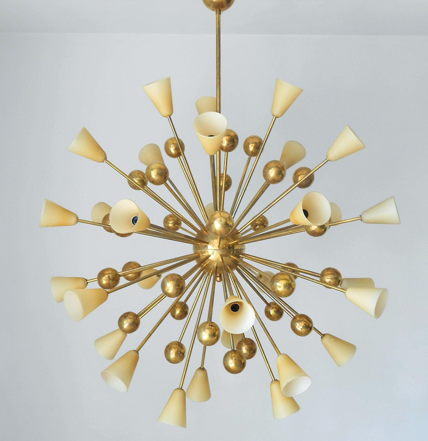 Mid-Century Modern Shades Sputnik Chandelier by Fabio Ltd