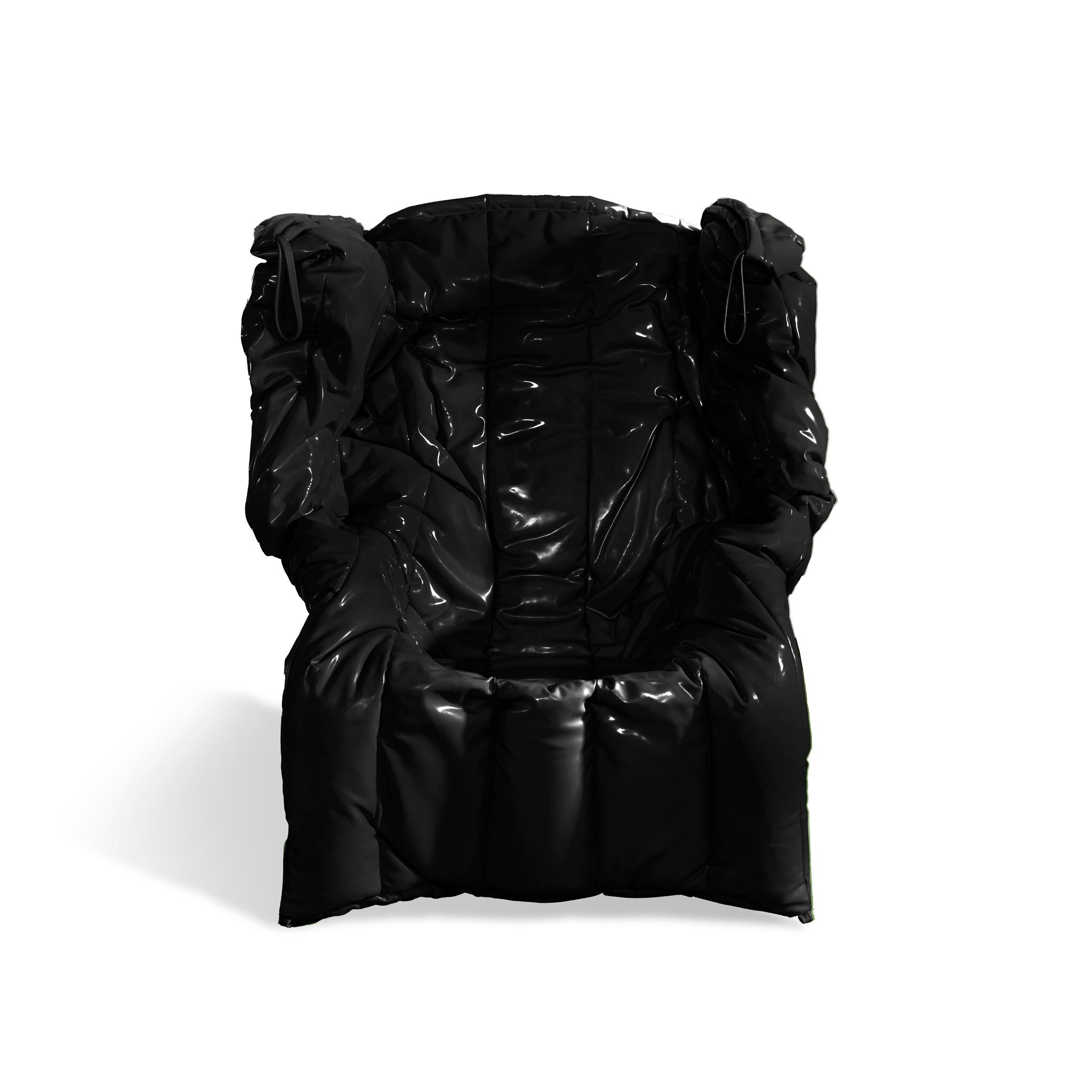 Italian Shadow Armchair by Gaetano Pesce - Black For Sale