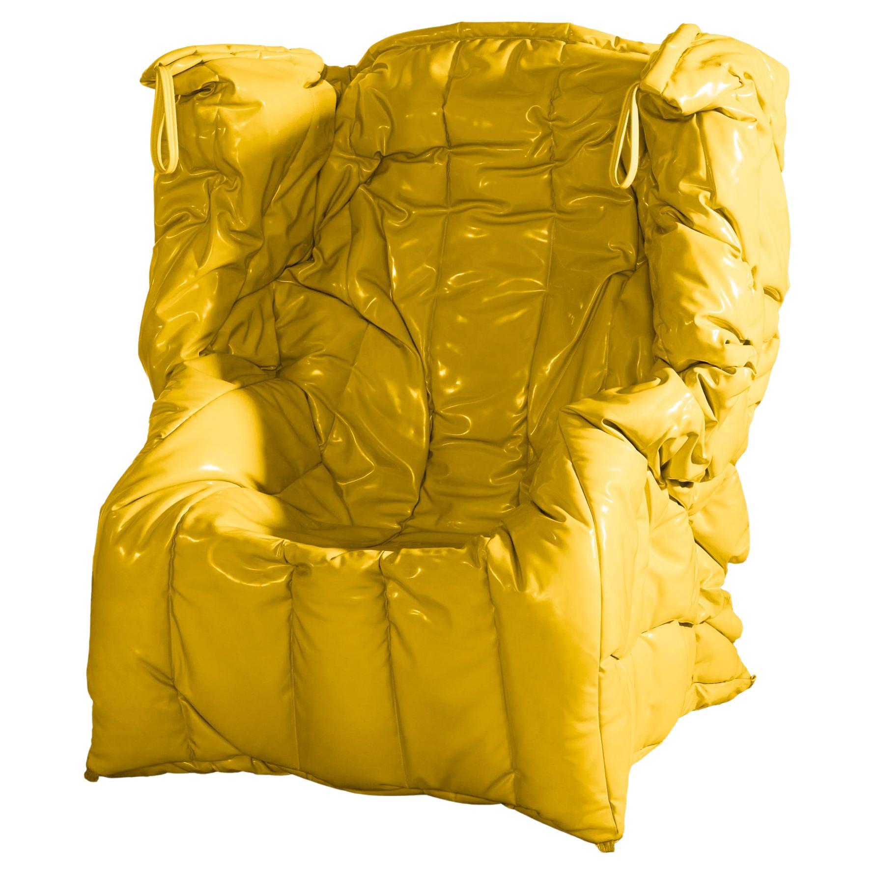 Fauteuil Shadow de Gaetano Pesce, jaune en vente