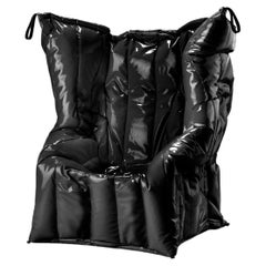 Sillón Negro Sombra Acolchado con Espuma de Poliuretano Suave by Gaetano Pesce