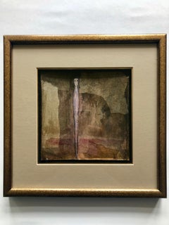 Shadow Box Frame Oil Painting by French Artist Daniel Airam, Title-Woman's Dream