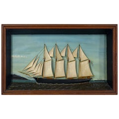 Ship Diorama of a Schooner
