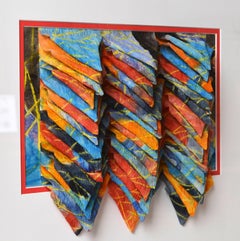 Shadow Box Wall Sculpture by Akiko Sugiyama, Noted Japanese/American Artist