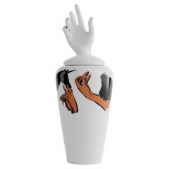 Shadow Ceramic Vase, a Decorative Piece with Contemporary and Modern Vibes 