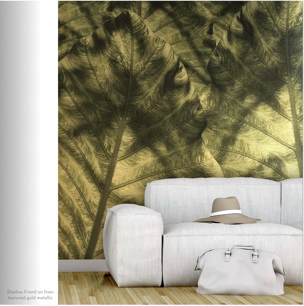 Other EDGE Collections Shadow Frond Beige from our Tropical Modernism Collection For Sale