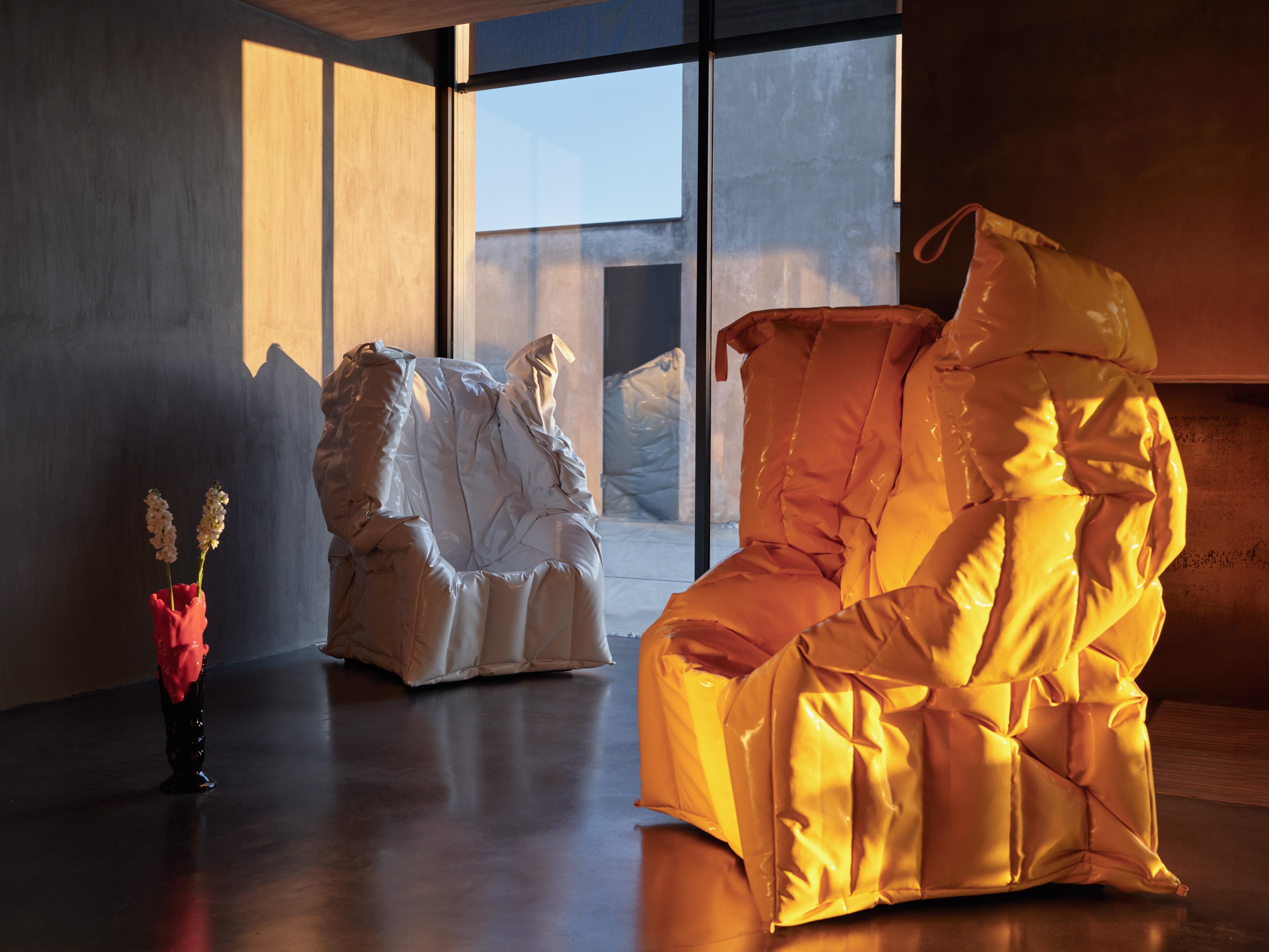 Shadow Green Armchair Padded with Soft Polyurethane Foam by Gaetano Pesce en venta 13