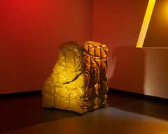 Shadow Green Armchair Padded with Soft Polyurethane Foam by Gaetano Pesce