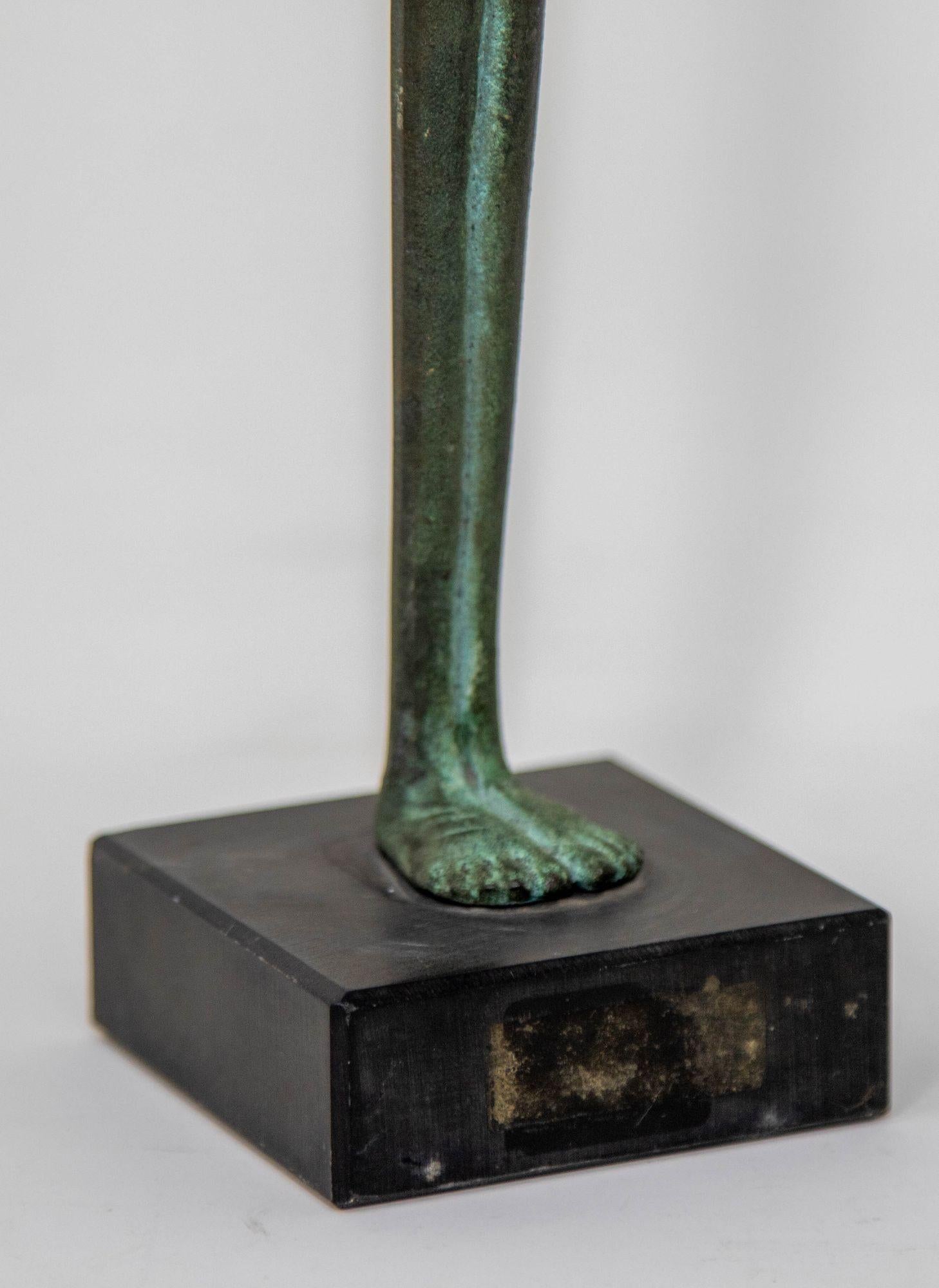 Cast Shadow of the Evening Etruscan Bronze Museo Etrusco Guernacci Volterra For Sale