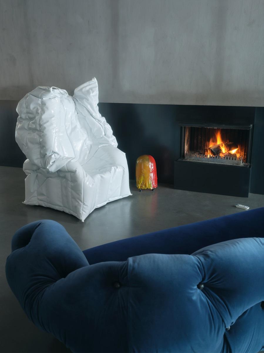 Sillón Rojo Sombra Acolchado con Espuma Blanda de Poliuretano by Gaetano Pesce en venta 13