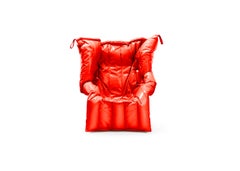 Shadow Red Armchair Padded with Soft Polyurethane Foam by Gaetano Pesce