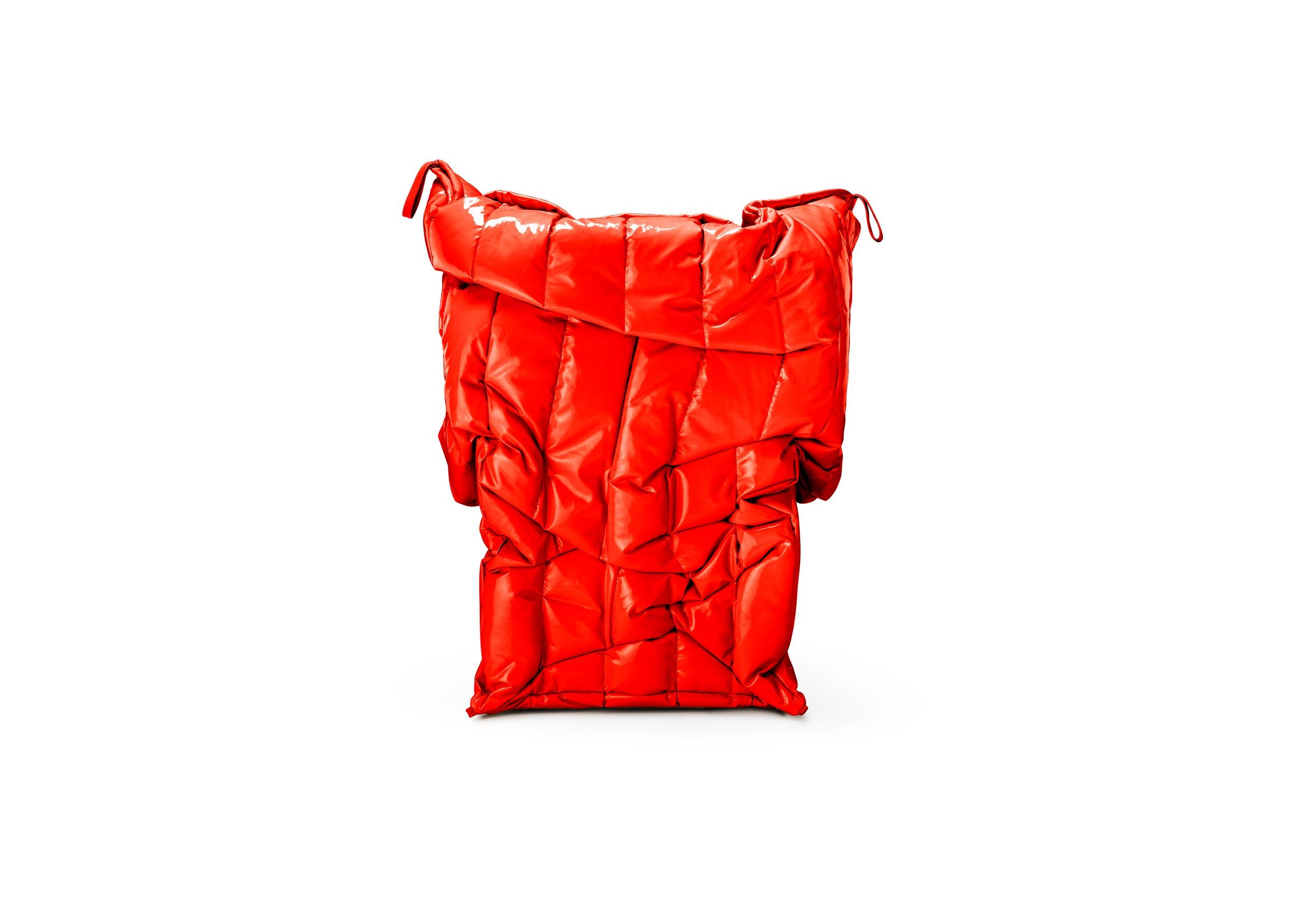 Sillón Rojo Sombra Acolchado con Espuma Blanda de Poliuretano by Gaetano Pesce Italiano en venta