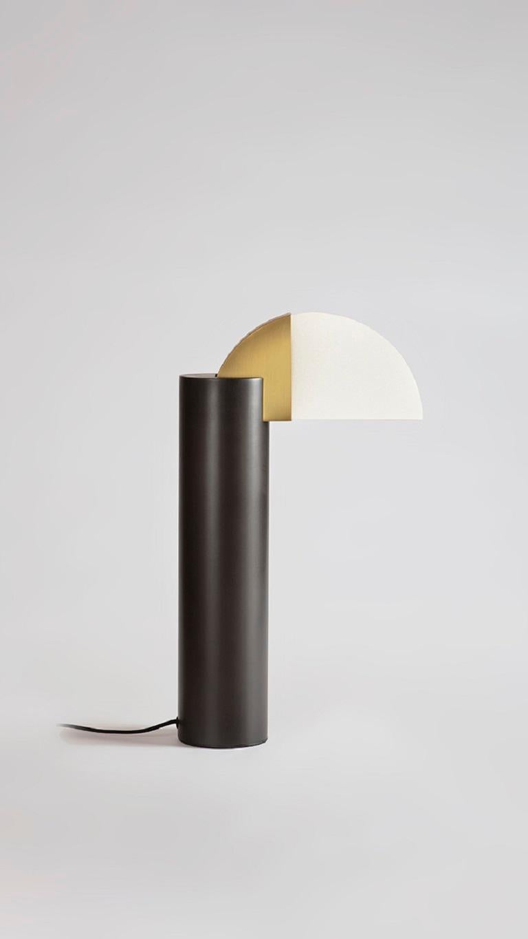 Postmoderne Lampe de table carrée en cercle en vente